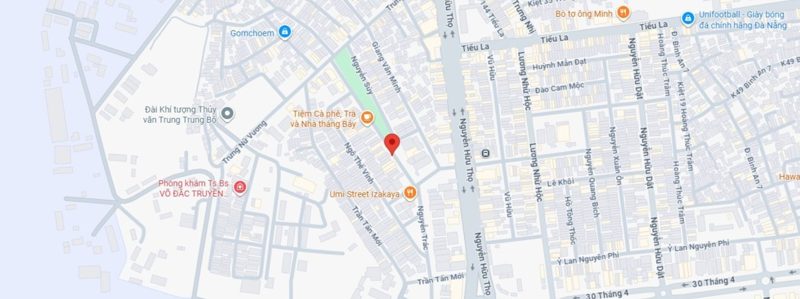 Bản đồ chỉ đường tới Mầm non Hoa Sen, 50 Nguyễn Trác, Đà Nẵng
